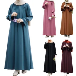 Ramadan Muslim Elegant Women Abayas Loose Prayer Long Maxi Dress Turkey Arabic Dubai Islamic Kaftan Modest Robe Clothing Caftan