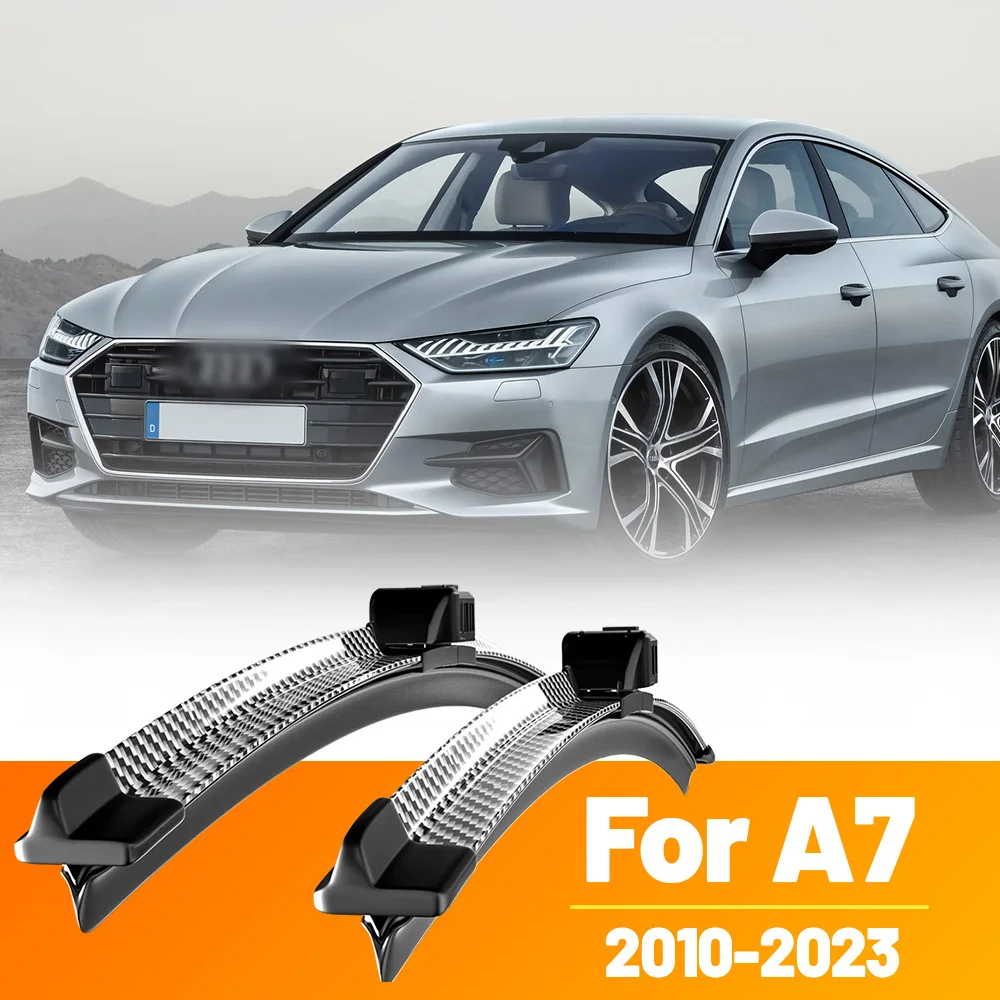 2 stücke Frontscheibe Scheibenwischerblätter Carbon Faser Scheibenwischer Für Audi A7 4G 4H 2010-2023 2011 2012 2018 2019 2020 2021 2022