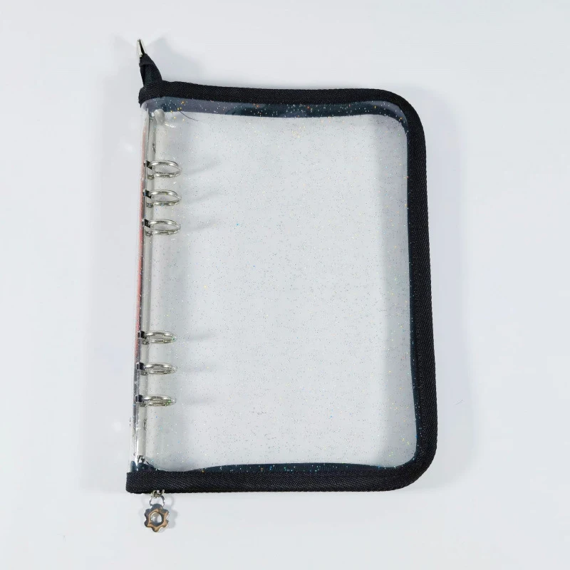 A5 Zipper Binder Photo Card Collection Book Postcard Organizer Diary Notebook School Stationery Star Photo Card Collection Album