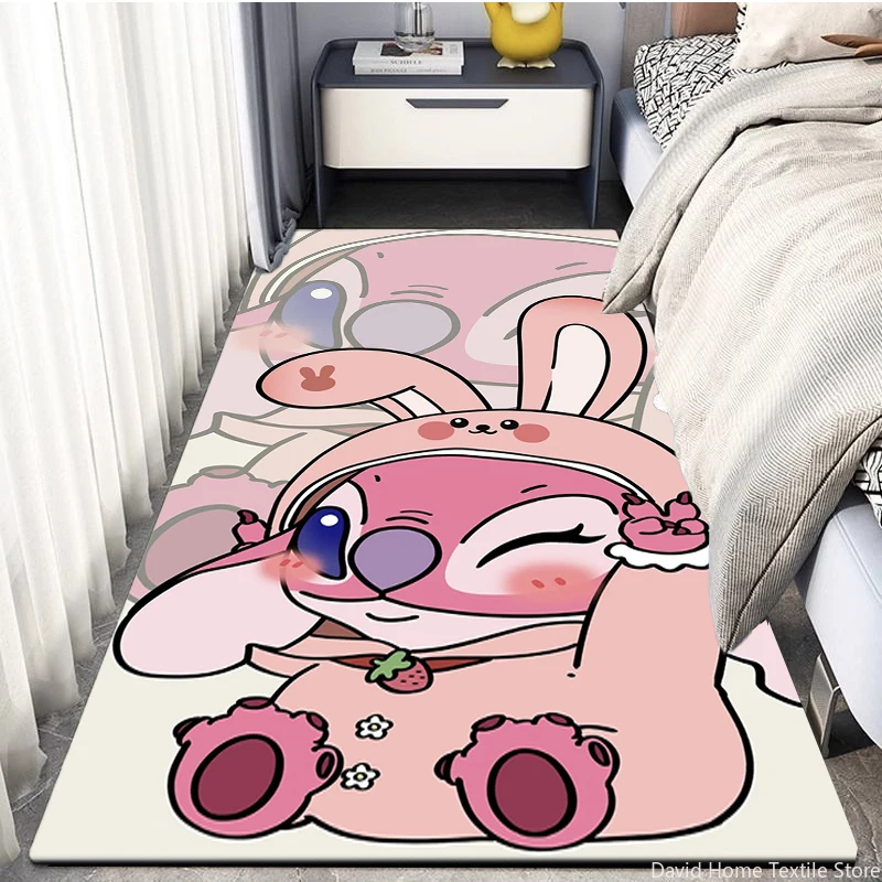 

Stich Cartoon Carpets Living Room Bedroom Large Area Soft Mat Home Children's Floor Rugs Picnic Camp Kitchen Mat Crawling Carpet