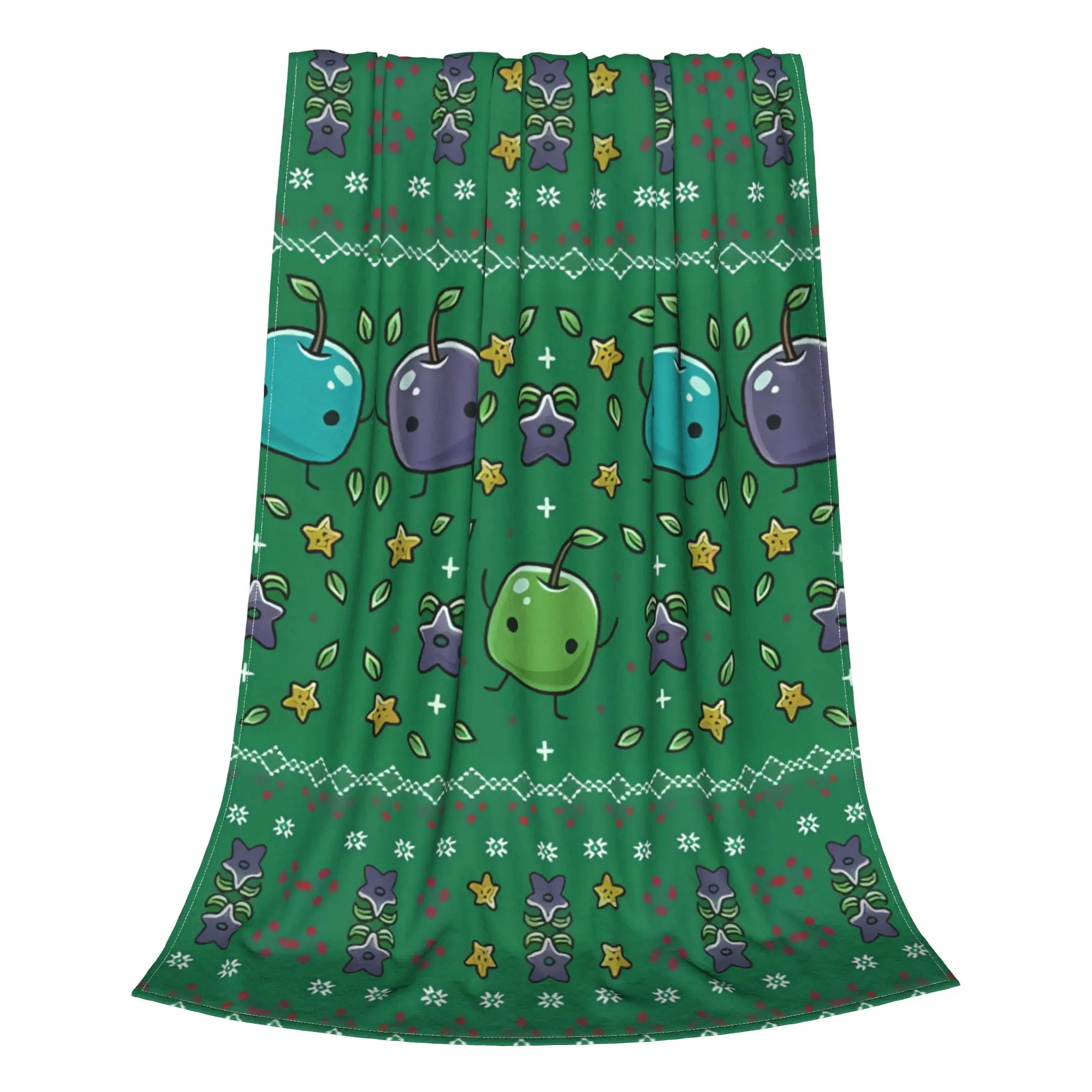 1PC Home Cutecore Junimo Forest Spirit Christmas Stardew Valley Blanket Super Cosy Plush Home Living Room Sofa Halloween