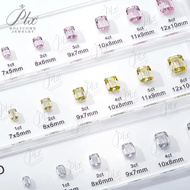 

Colorful 5A CZ 11 Shapes Diamond Carat Customize Jewelry Making Comparison Chart Set Ring Size Reference Gemstone Jewelry Design