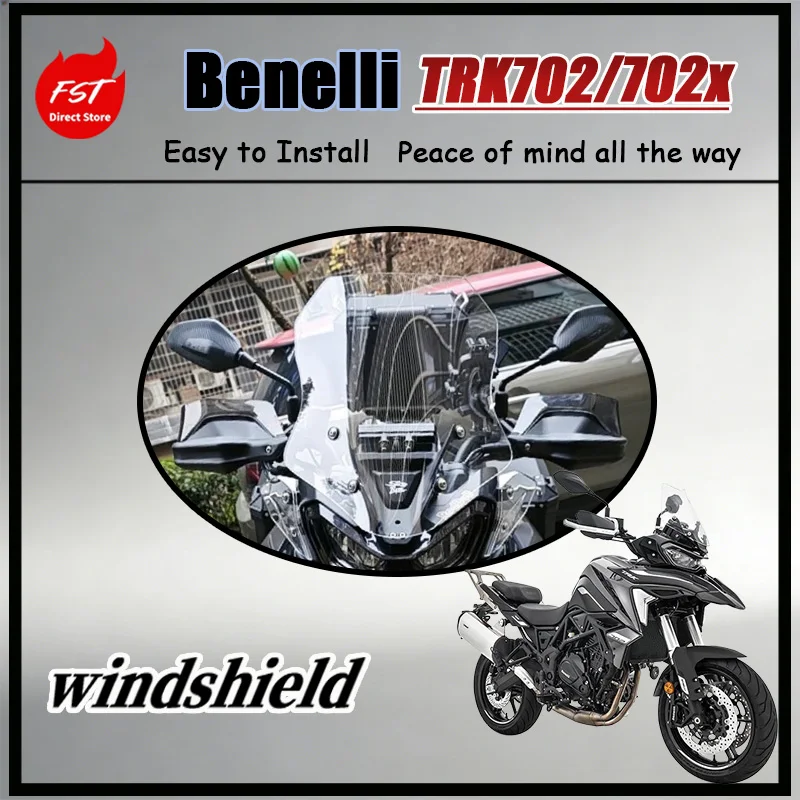 Für Aerodynamische Windschutzscheibe Benelli TRK702/X: Verdickter, Langlebiger, Hochauflösender Windschutz, Modifiziertes Verkleidungszubehör