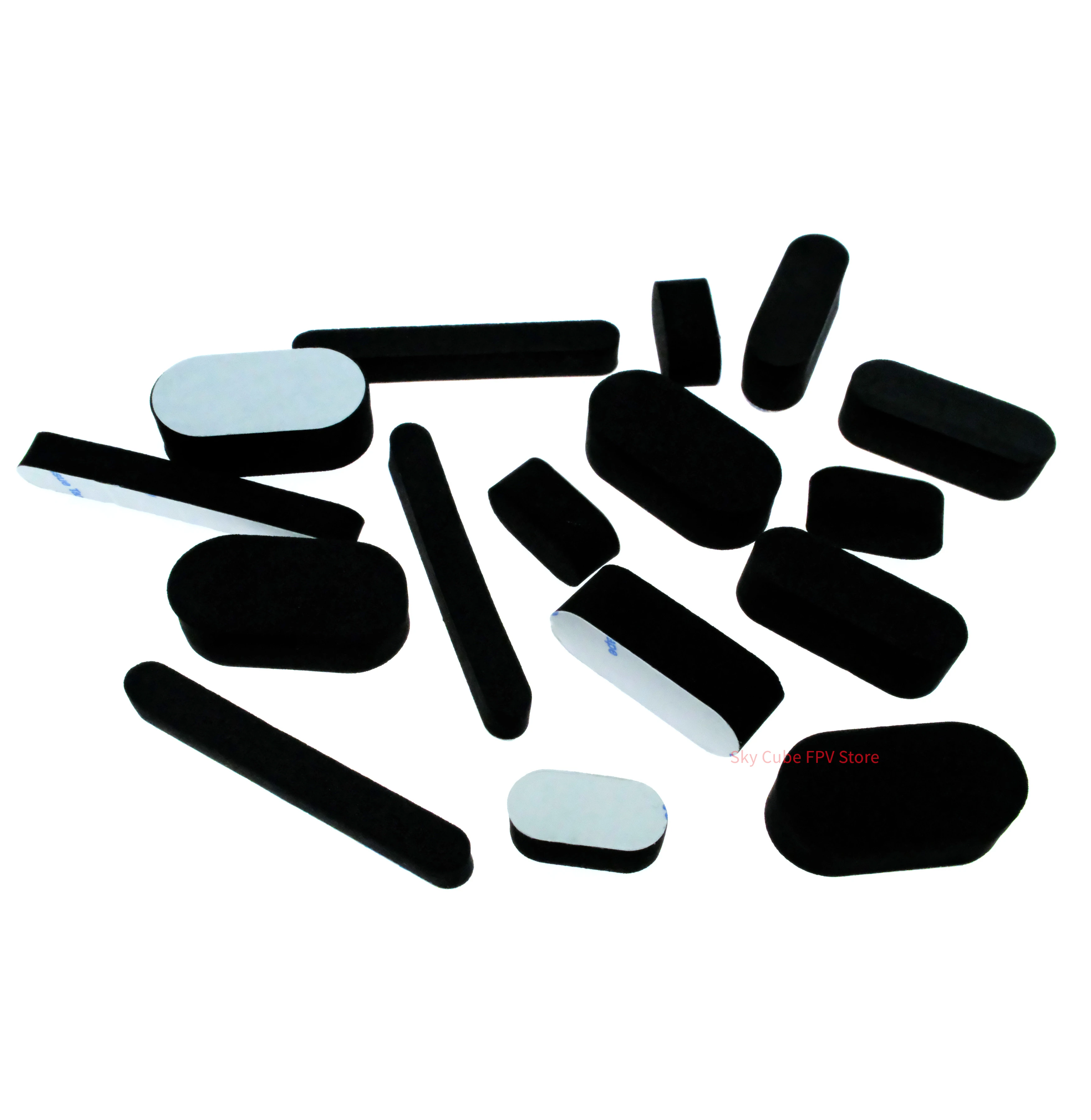 10PCS Damping Pad โช้คอัพ Landing Foot Pad Universal EVA ฟองน้ําเทปสองด้านสําหรับ RC DIY FPV Racing Drones quadcopte