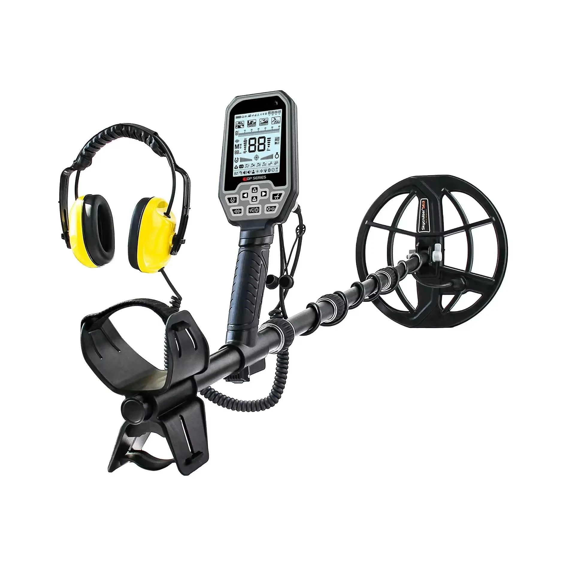 New Arrival S63 Professional Treasure Hunting Metal Detector Multi-Frequency Underground Search with Waterproof Feature