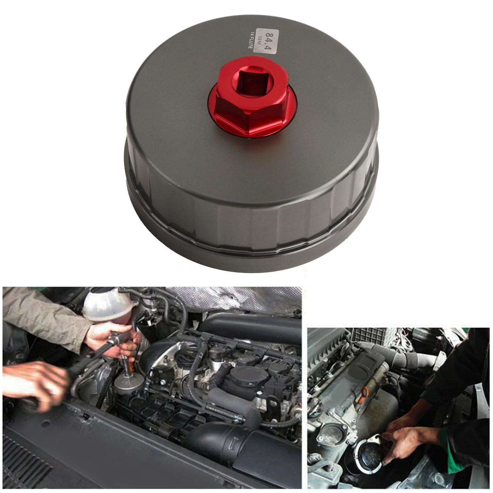 

Oil Filter Wrench 14 Flute Filter Cap Socket Tool for Camry Tundra Tacoma 4Runner RAV4