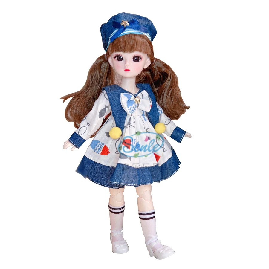 1/6 Bjd Doll Full Set Children Birthday Surprises 30cm Dolls For Girls 6 To 7 Years Kids Toys Clothes And Accessories 2022 New