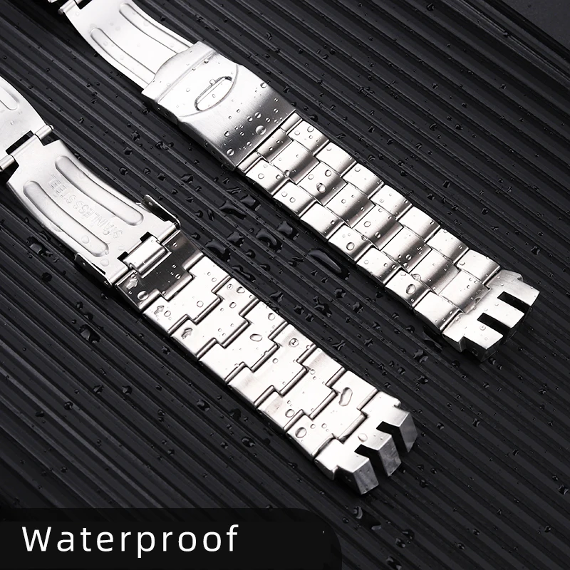Cadena de reloj de acero de precisión sólida para Swatch YTS401 402 403G, banda de reloj de 20mm, pulsera de interfaz convexa dedicada, correa para hombre