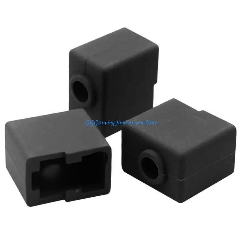 

H9EB 4/8/12pcs Silicone Sleeve Case for Nozzle Heating Block Silicone Socks