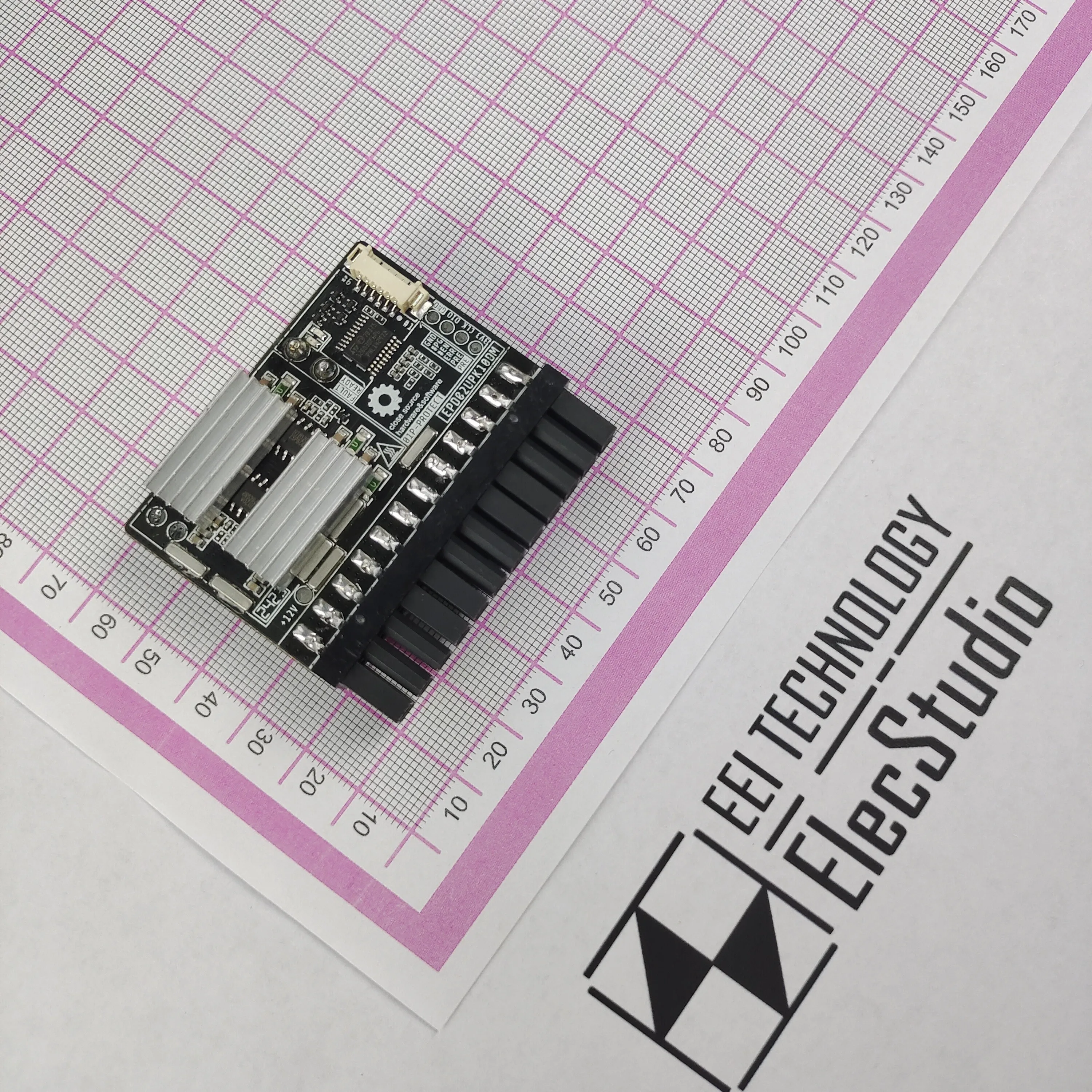 High Efficiency and Low Ripple DC-ATX Silent Direct Insertion Power Module Adapter Board Server Power Supply Modification ITX