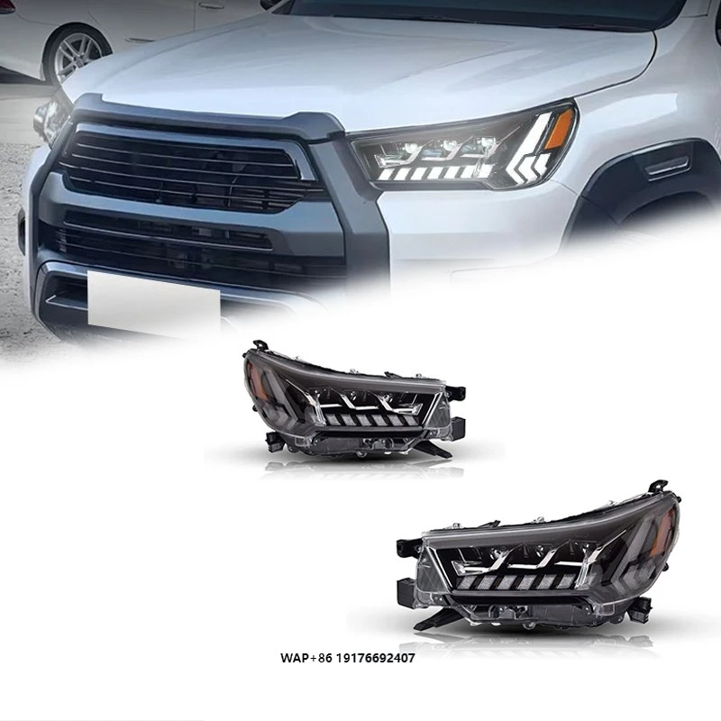 

FT Car Lights ForToyota Hilux Revo LED Headlights 2021-2024 LED Projetor Headlamp Daytime Running Light Automotive Accessories