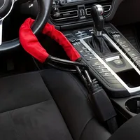 Car Steering Wheel Lock with Seat Belt Socket Steel Rope Car Anti-Theft Locking System 2