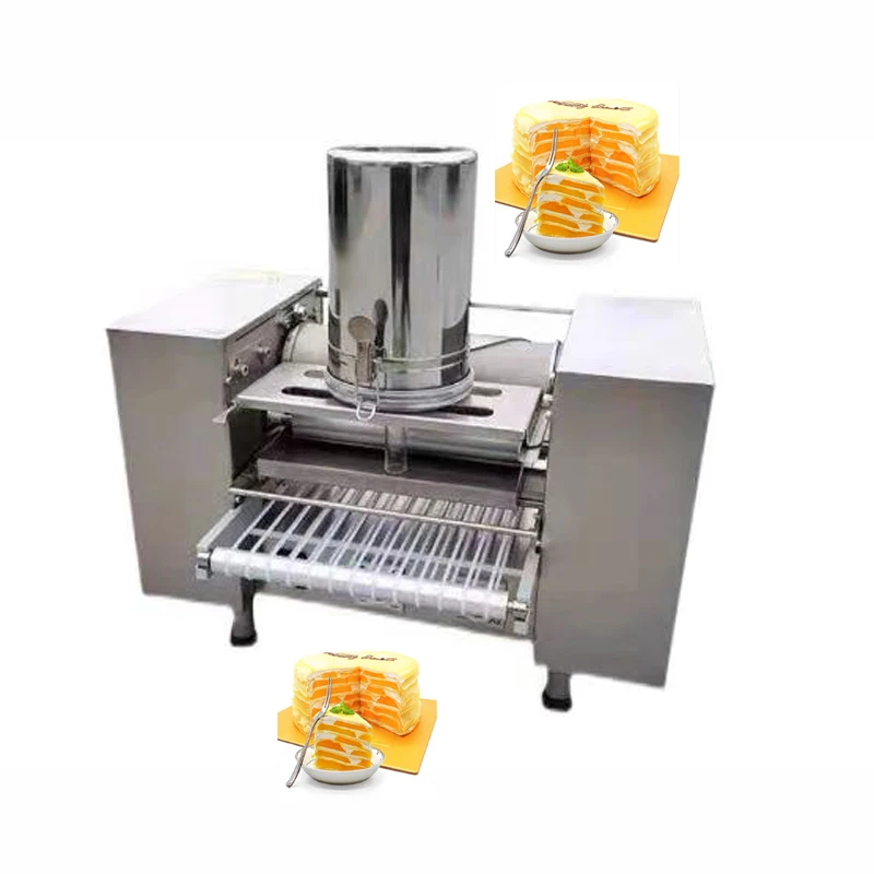 Top Quality Diameter 215mm Mille Crepe Cake Pancake Machine Thousand Layer Crust Maker Equipment With Bakery