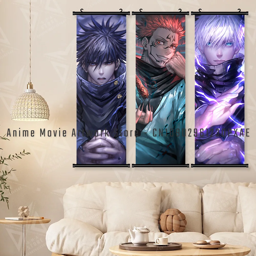 Anime Jujutsu Kaisen Scrolls Foto's Zenin Maki Canvas Wall Art Hangende Schilderijen Gedrukt Poster Woonkamer Home Decoratie