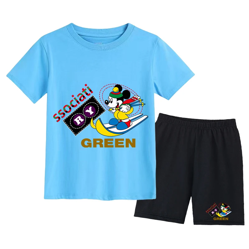 

Summer Minnie Mouse Children T-shirt Kawaii Number T Shirts Anime Cartoons Casual Clothes Kid Girl Boy Top Tee Shirt