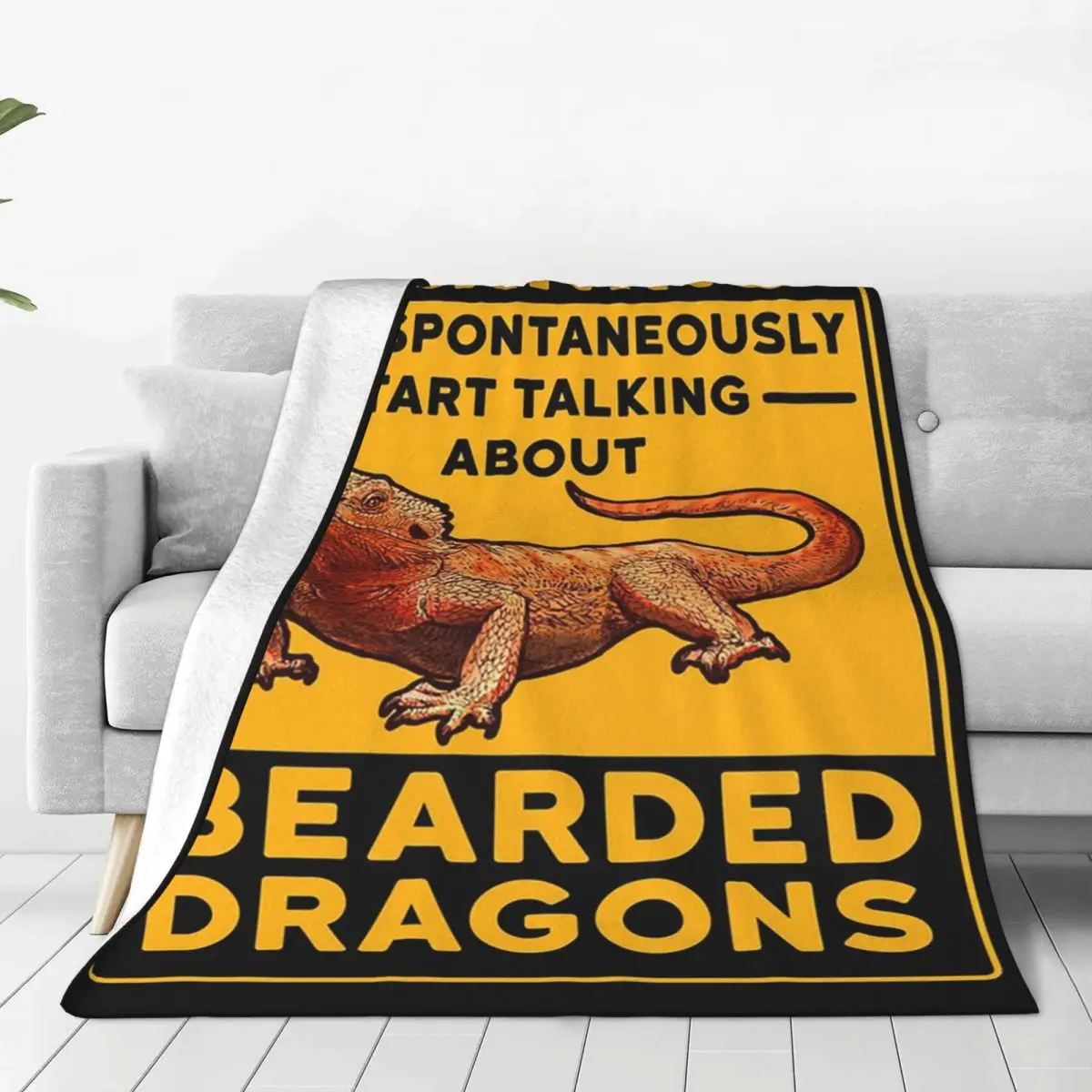 Just A Girl Who Loves Bearded Dragons Blanket Flannel Throw Blanket Bedding for Bed Living room Picnic Travel Home Sofa