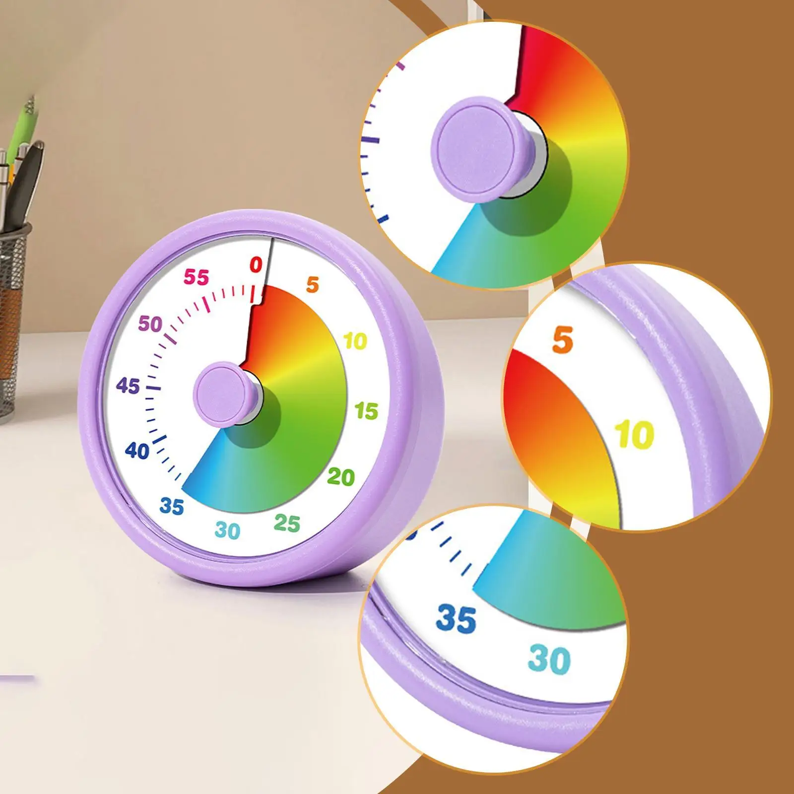 مؤقت بصري لمدة 60 دقيقة، أداة دراسة للتعليم المنزلي، ساعة منبه غير موقوتة، تذكير المهام للبالغين، الأعمال المنزلية، الطبخ، الأطفال، الخبز #5