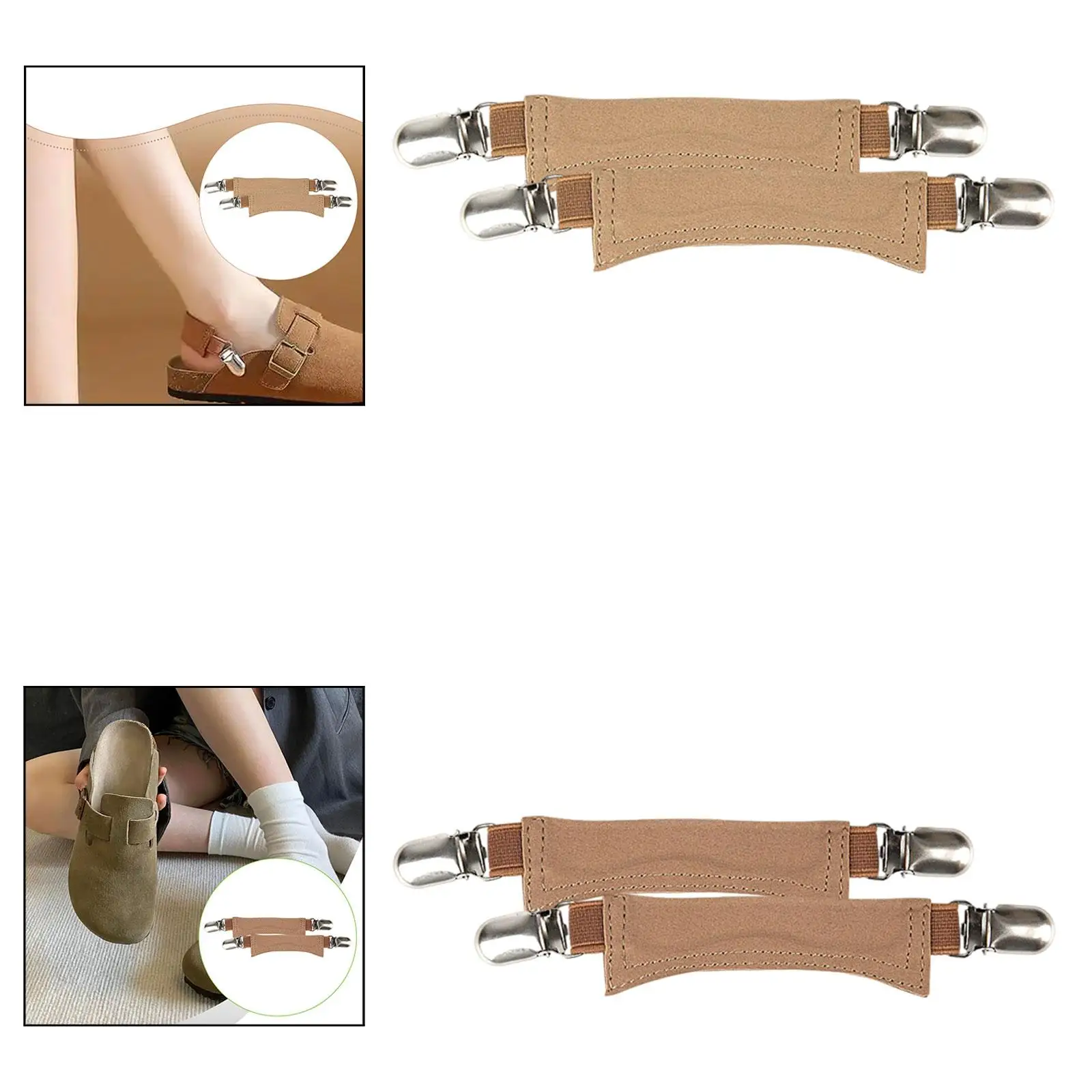 

Elastic Shoe Straps for Shoe, Heel Straps for Shoe ,Anti Loose Band for Mules Clogs Footbed ,Potato Boot Sandals