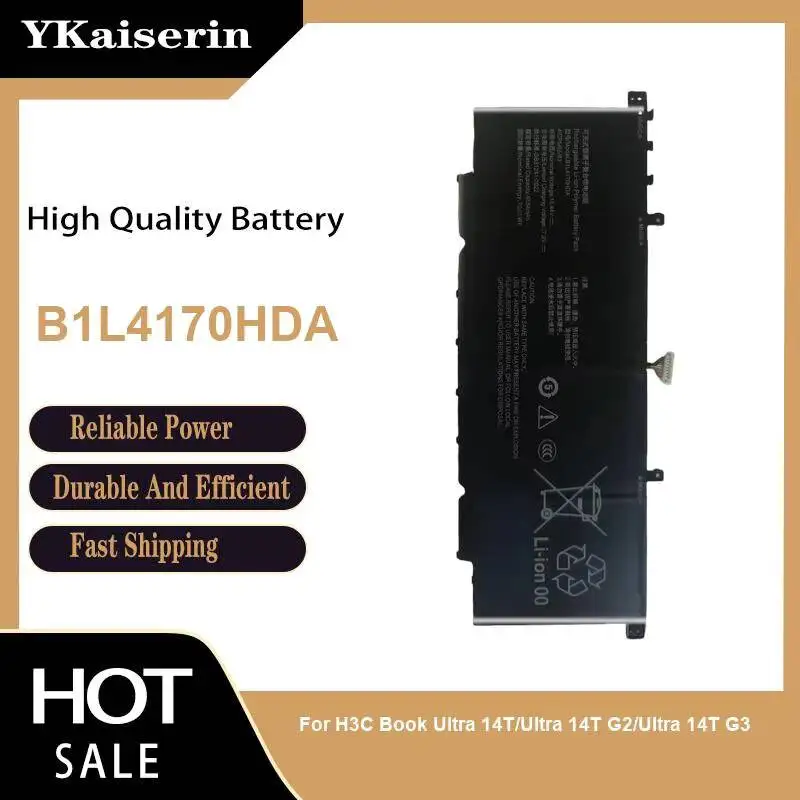 Rapid Charging Notebook Battery For H3C Book Ultra 14T Ultra 14T G2 Ultra 14T G3 B1L4170HDA 4534mAh
