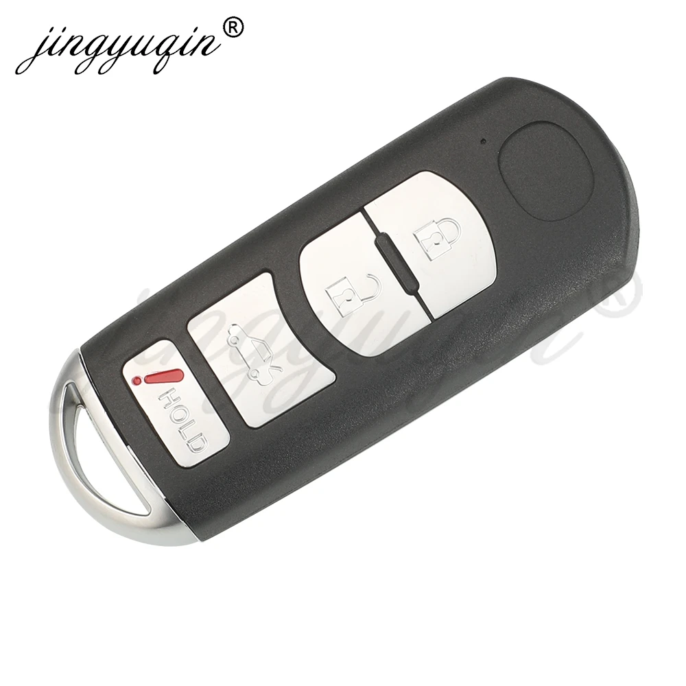 Корпус для дистанционного ключа Jingyuqin для Mazda 2, 3, 6, CX-3, CX-5, MX-5, M3, M6, KD Keydiy, сменный корпус для бесключевого доступа, 3/4 кнопки