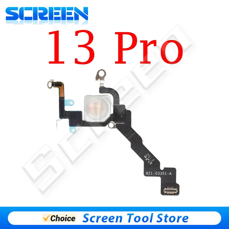 1pcs Proximity Distance Ambient Flash Light Sensor LED Flex Cable Repair Parts For iPhone 12 13 14 plus Pro max Repair Part