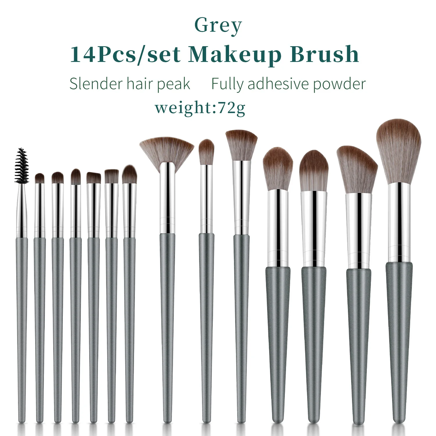 Lusluking 14 pz/set pennelli per trucco Set completo pennello per fondotinta in polvere pennello per ombretto pennello per fard strumento professionale per pennelli per trucco