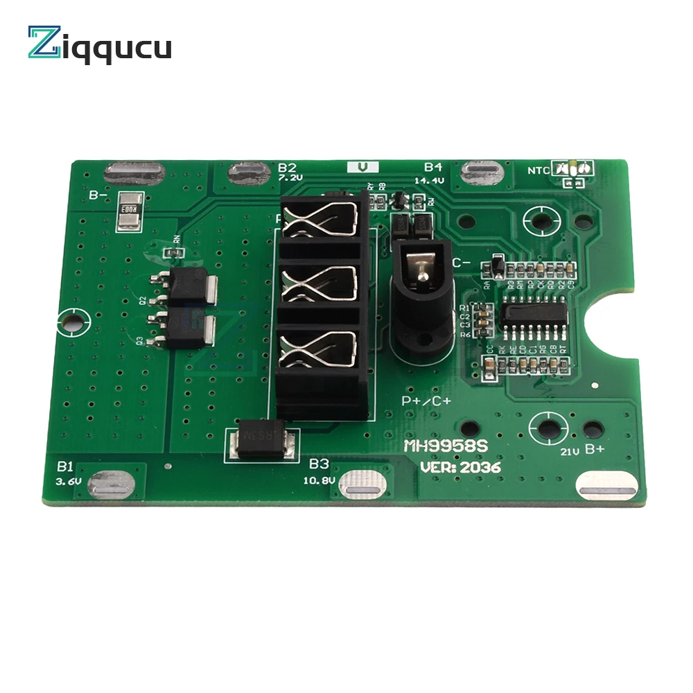 5S 21V 20A Battery Charging Protection Board Lithium Battery Protection Circuit Board BMS Module for Tools Drill Motor