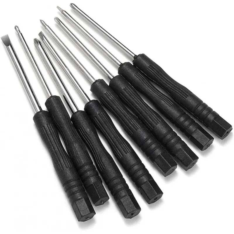 Non in magazzino. fuori stoock..Set di cacciaviti di precisione da 8 pezzi Kit di strumenti di riparazione per cacciaviti a taglio Phillips Torx Star Non-S