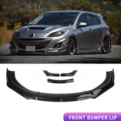 LAICY For Mazda 2 3 5 2004-2021 Car Front Bumper Lip Splitter Body Kit Chin Spoiler Anti Scratch Diffuser Lip Trim Dam