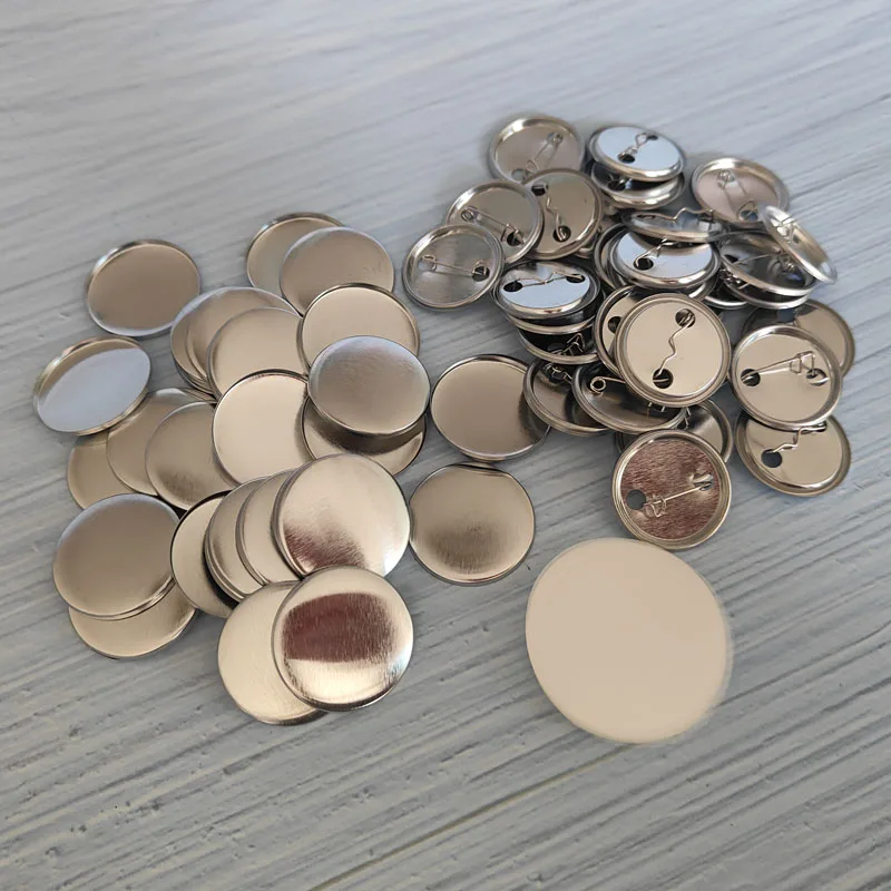 100 SET Blank Badge Pin Button Making Parts 25mm 32mm 37mm 50mm 56mm 58mm 75mm DIY Button Make For Punch Press Machine DIY Stamp