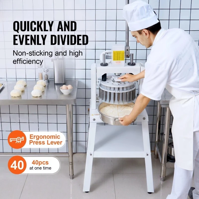 Manual dough divider and rounder, stainless steel cutter, dough divider