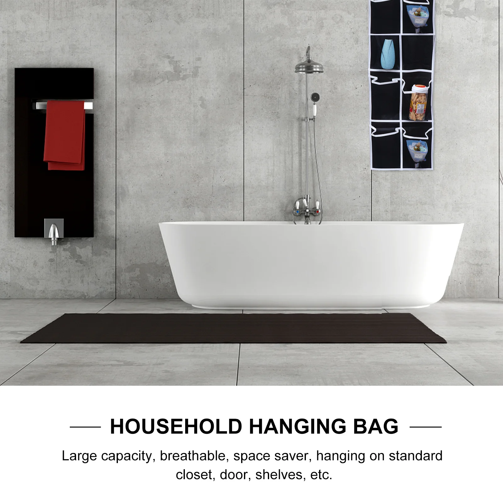 12 جيوب حقيبة تخزين قابلة للحمل على الحائط منظم للعناصر الصغيرة حفاضات كتب توفير المساحة حقيبة تخزين معلقة من القماش غير المنسوج