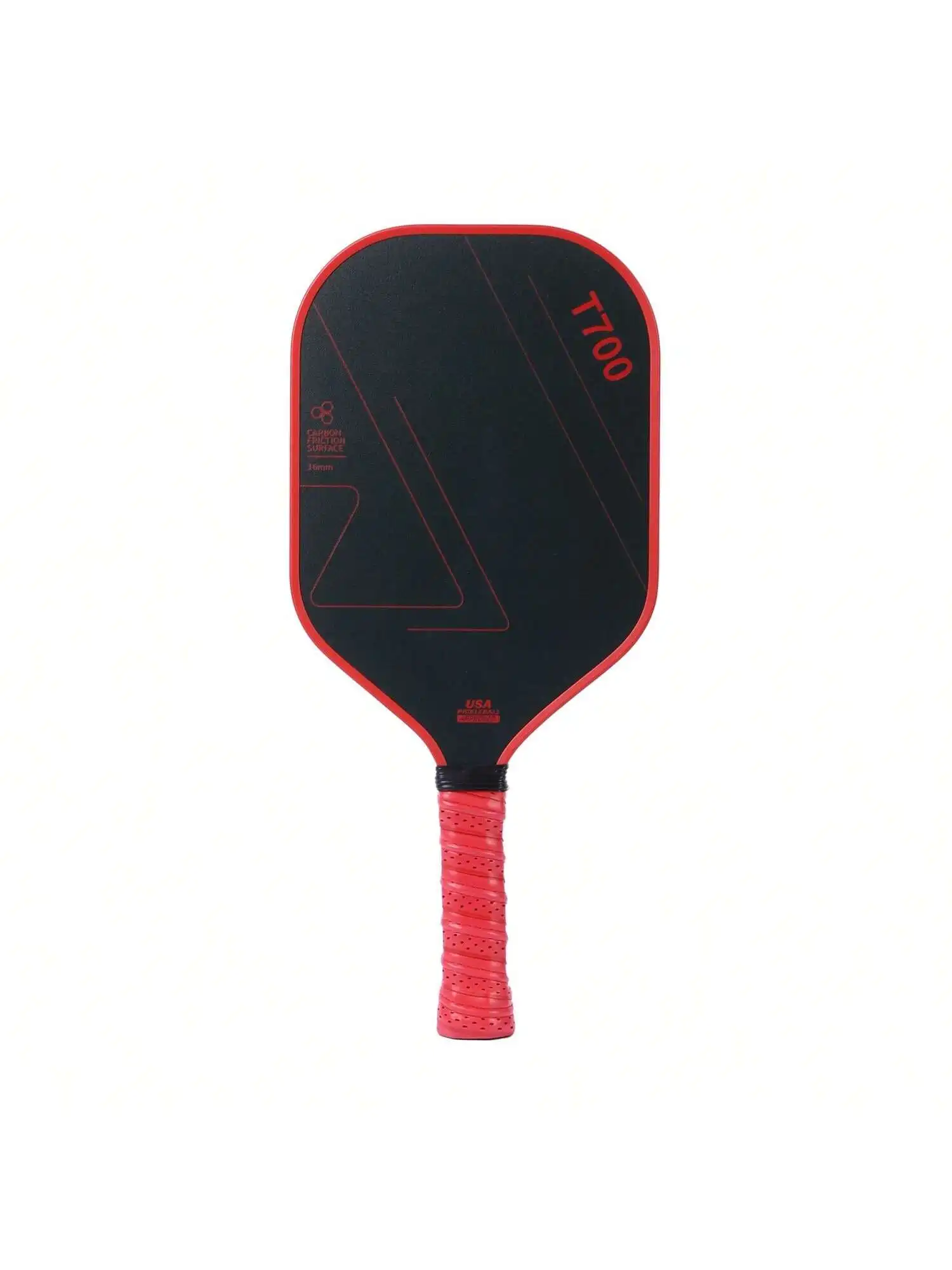 T700 Pickle ball Schläger heißer Verkauf Stoff Korn gefrostet High-End-Kohle faser gefrostet Brett langen Griff 16mm Cricket Power rutsch fest