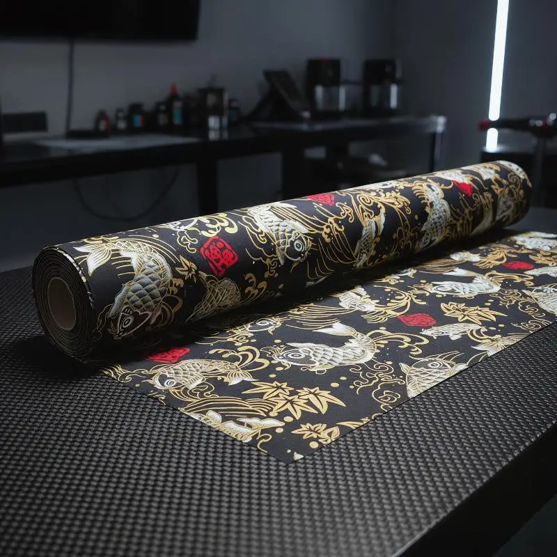 1Pcs Black Koi Fish Car Sticker Self-Adhesive for Interior Dashboard Door Decor