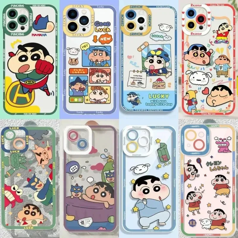 Crayons Shin-chans Phone Case For VIVO Y19S Y17S Y27 Y28 Y21 Y51 Y15S Y15A Y01 Y53S Y21S Y33S Y21T Y50 Y30 Y16 Y19 Y36 Y22S Y75