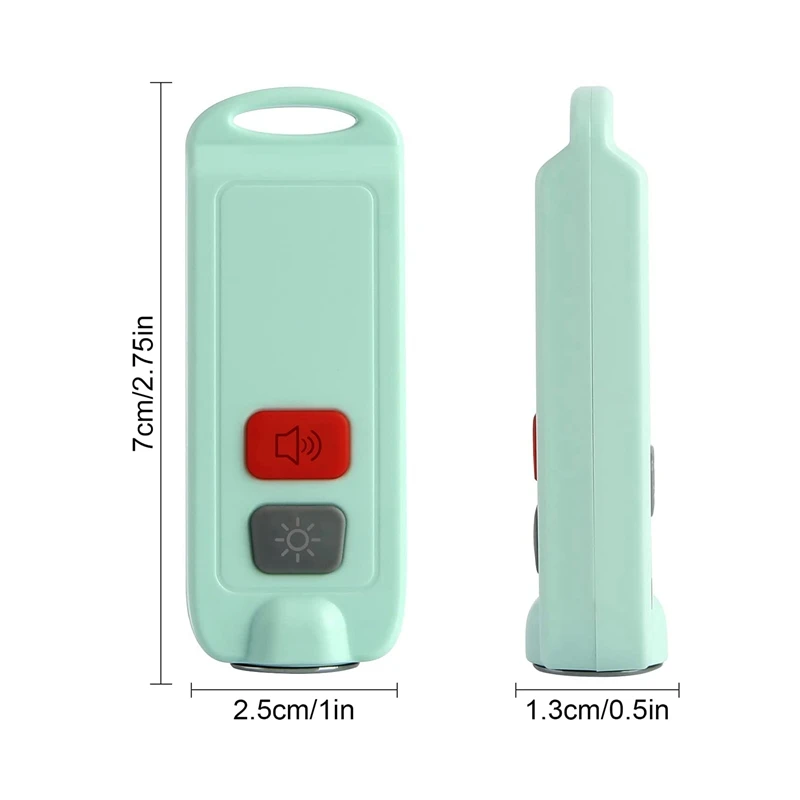 안전 개인 경보 로프 알람, 미니 자기 방어 키 체인, 130DB 보안 경보, 여성용 LED 손전등 포함