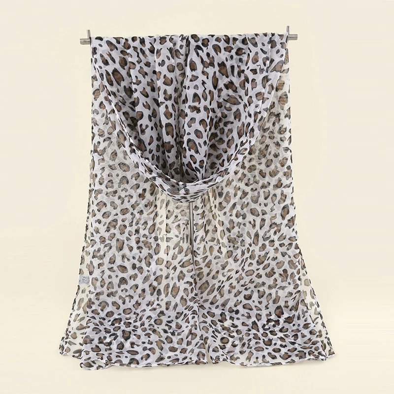 European And American Fashion Leopard Print Sunscreen Shawl Scarf