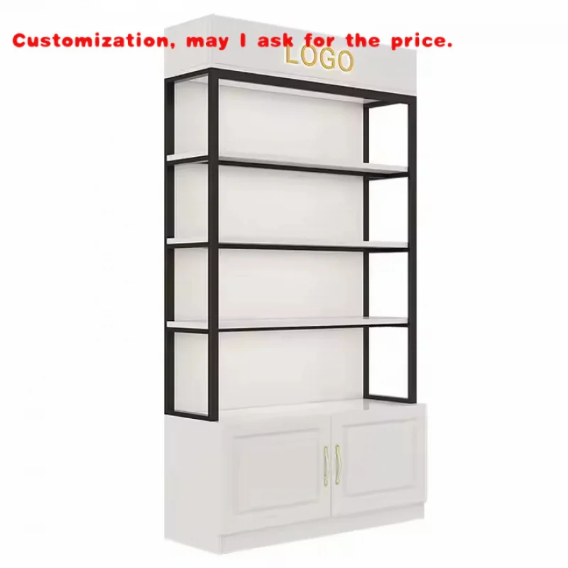 

custom.Single-Sided Supermarket Display Shelves Wooden Retail Rack Cosmetic Grocery Shopping Convenience Easy Shop Display