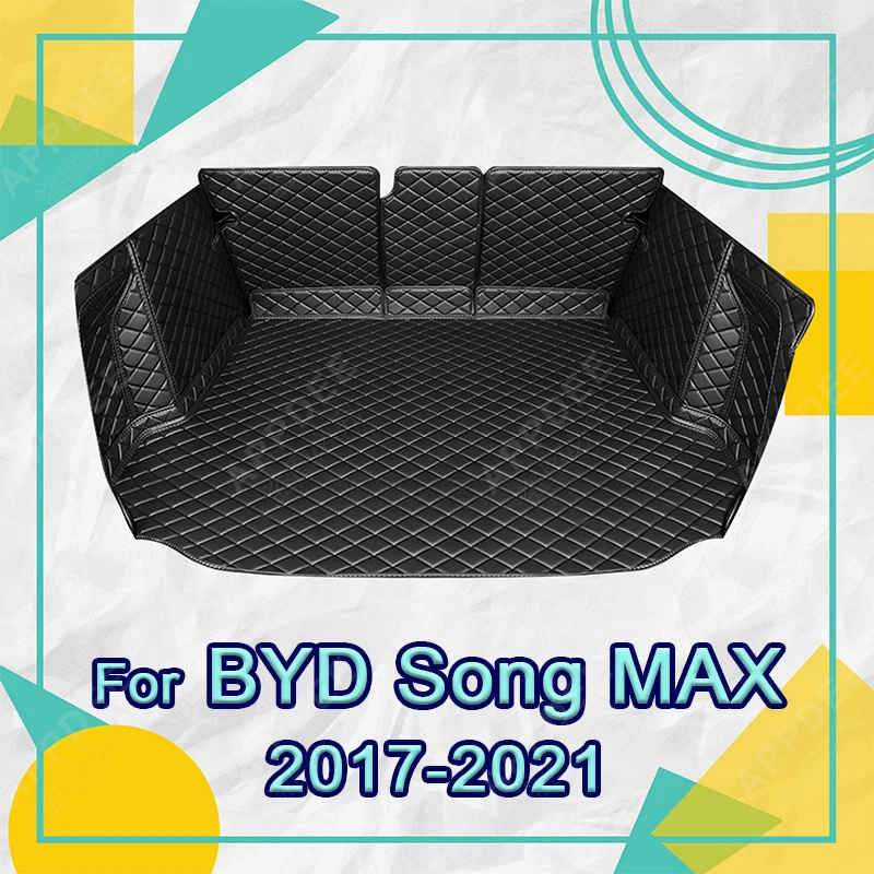 

Автомобильный коврик для багажника с полным покрытием для BYD Song MAX 2017-2021 20 19 18, Накладка для багажника автомобиля, защитные аксессуары для салона автомобиля