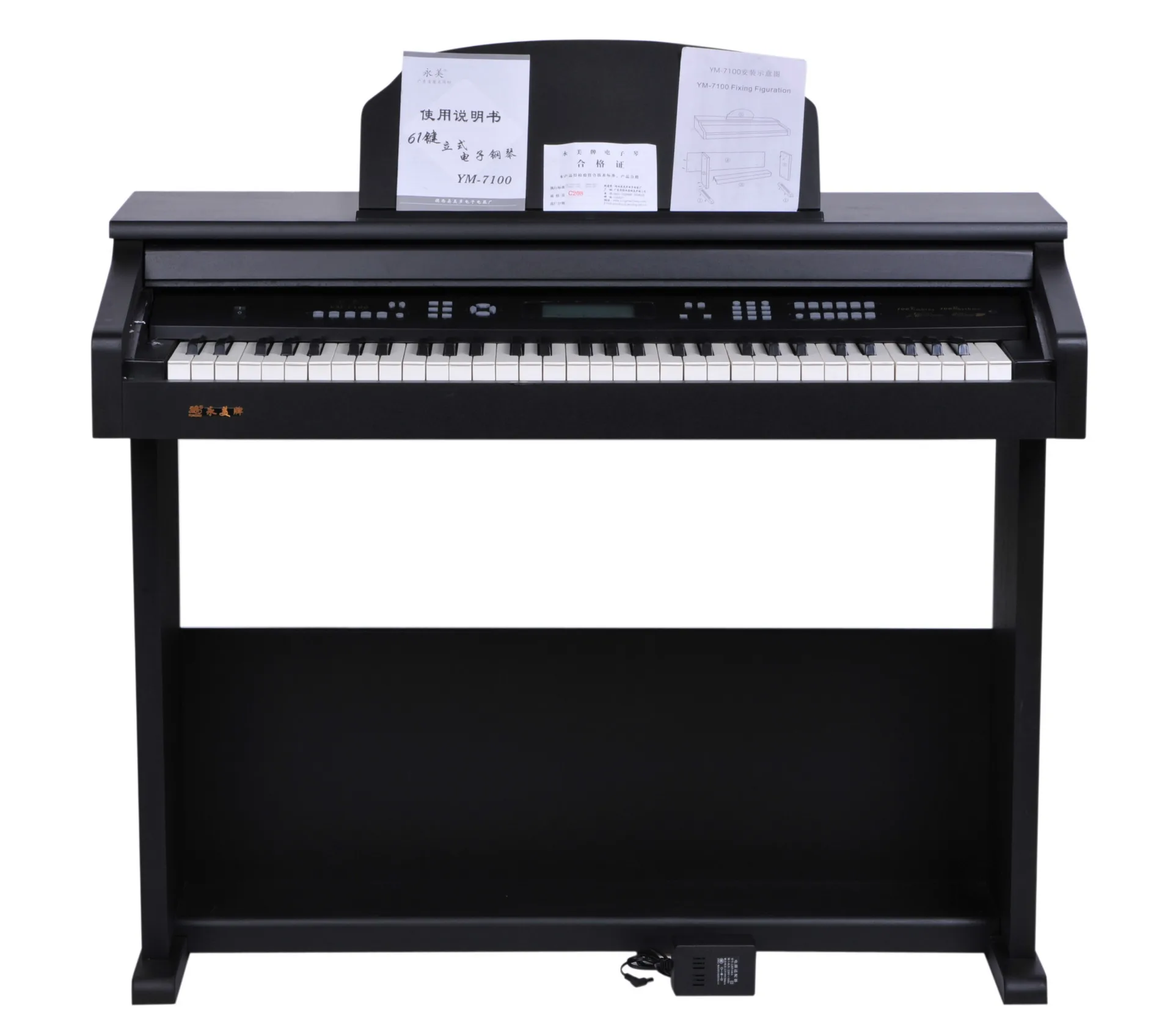 Portable 61-Keys Electric Organ Digital Piano Keyboard Made of Plastic for Bluetooth Connectivity 61 Keys Electronic Instrument