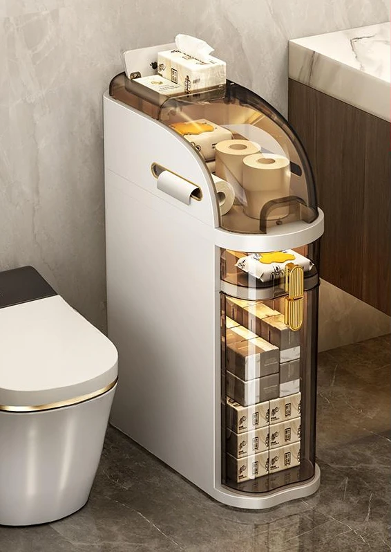 

Bathroom Gap Storage Rack Installation-free Bathroom Storage Rack Bathroom Kitchen Narrow Gap Storage Cabinet Floor Cabinet