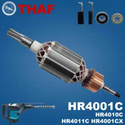 AC 220V 240V HR4001 HR4001C HR4010C Armature Rotor For MAKITA Hammer Drill Spare Parts Rotary Hammer Breaker HR4011C HR4001CX