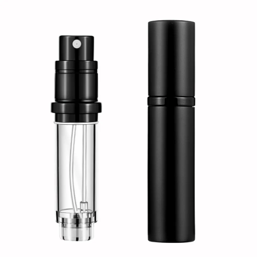 New Aluminum Liquid Container For Cosmetics Portable Empty Refillable Bottle Perfume Atomizer 5ml Spray Alcochol