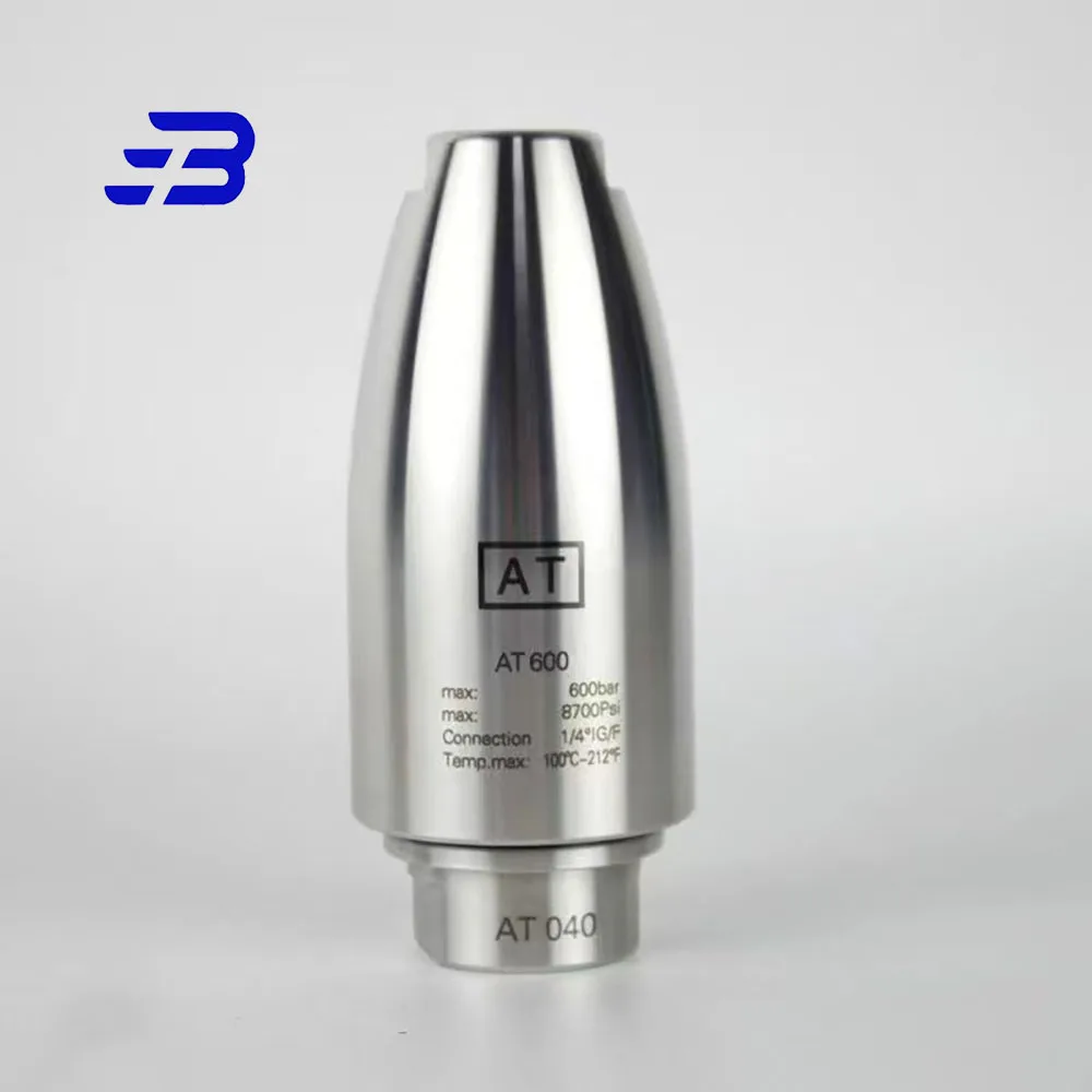 High-pressure full stainless steel Rotating Nozzle 500/600 bar Turbo Tungsten carbide 1/4 BSP F connection