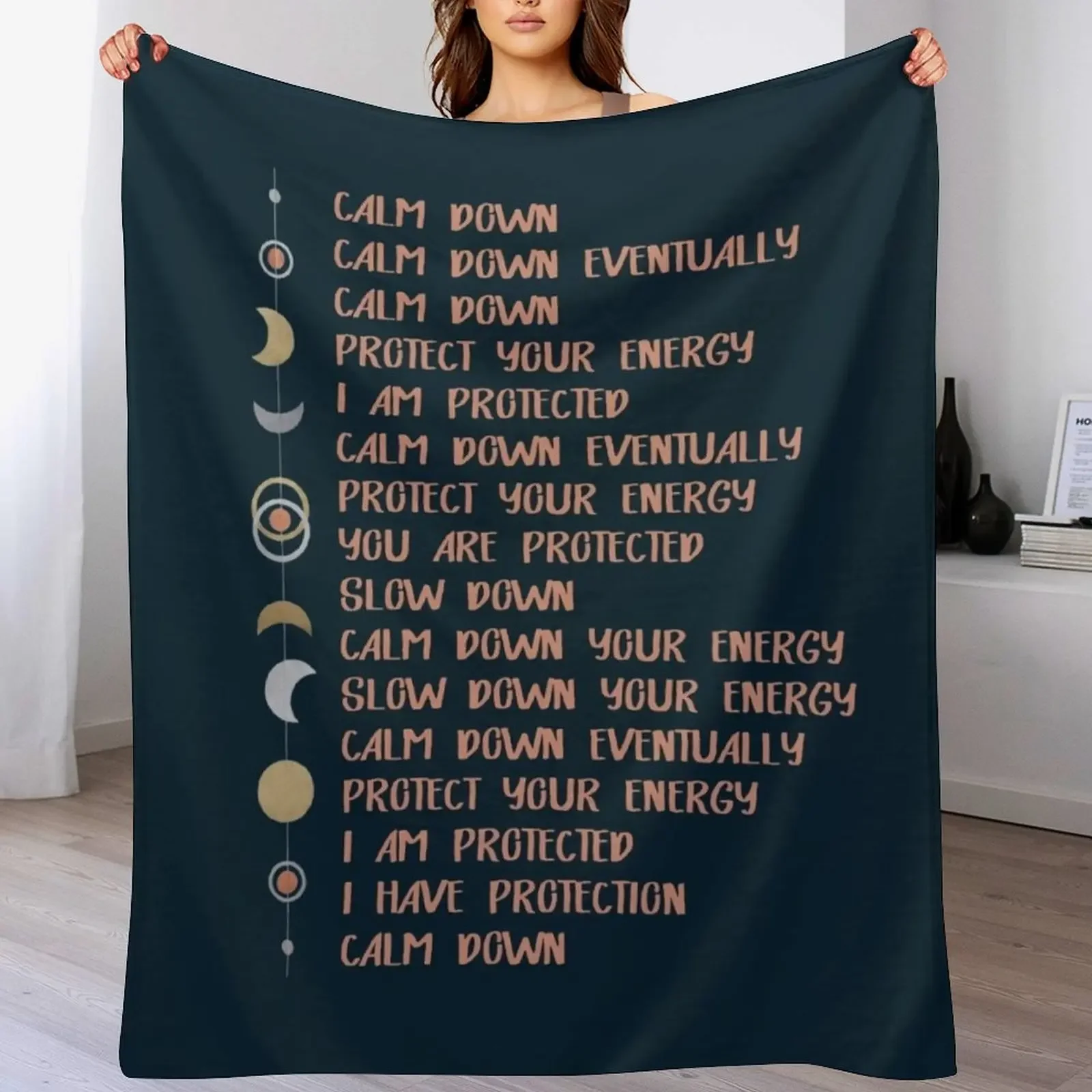 TRIGGER PROTECTION MANTRA Throw Blanket Picnic christmas decoration Blankets For Baby Blankets