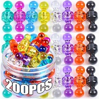 10-200Pcs Push Needle Magnet Colorful Practical Round Magnets  for DIY Refrigerator Photo Notes Whiteboard Office Meeting Map