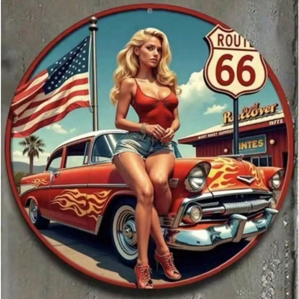 GAS DINER Vintage Metall-Blechschild - Retro Aluminium-Wanddekoration für Garage, Männerhöhle, Bar