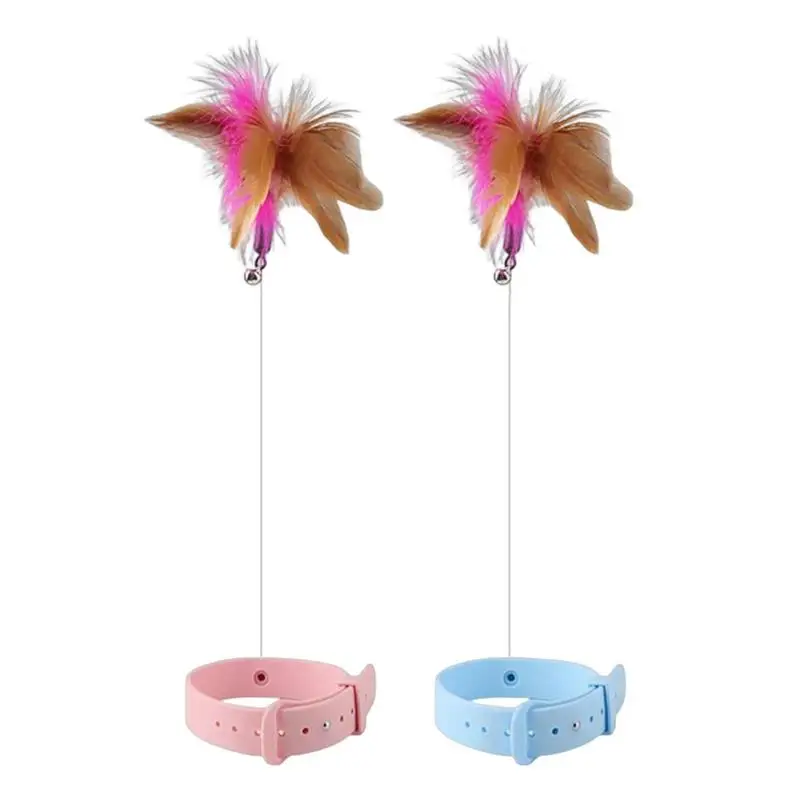 Pet Accessories Juguwtes Para Gatos Interactive Cat Toys Cat Teaser Stick Collar Self-hi Game For Cats Stick Funny Pet Cat Toys