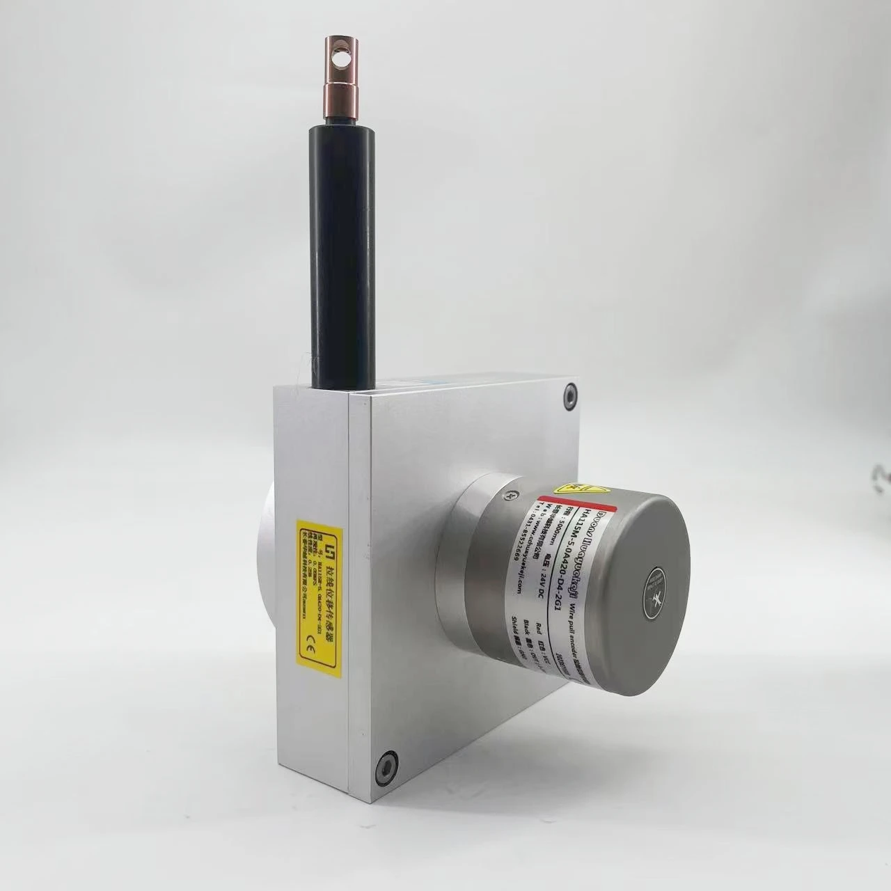 The output signal is 485 absolute value of the pull line displacement encoder