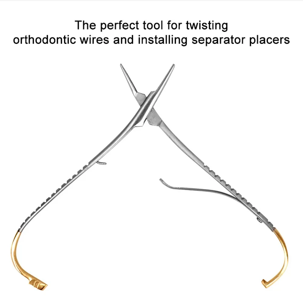 Stainless Steel Mathieu Needle Holder - Standard Dental Orthodontic Instrument Tweezers LK-AA109